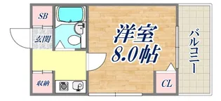サンプラザ三宮70【6階】の間取り