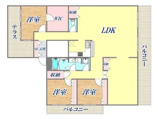 ランドマーク住吉【6階】の間取り