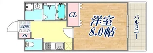 シャトーパルモア阪急六甲【3階】の間取り