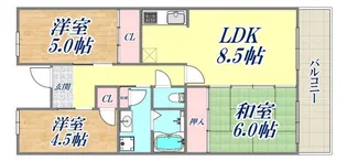 パークアヴェニュー南五葉【1階】の間取り