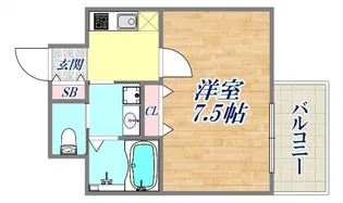 レーヴメゾン新神戸【7階】の間取り