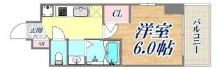 エステムコート神戸湊町【6階】の間取り