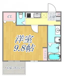 エヌエムサンカンテキャトフC棟【1階】の間取り