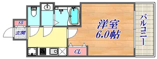 ララプレイス神戸西元町【6階】の間取り