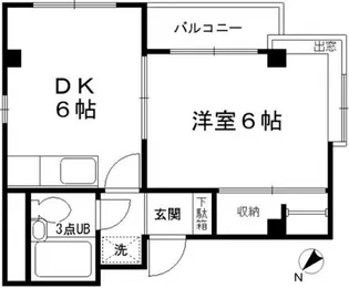 ドエル河田【4A号室】の間取り
