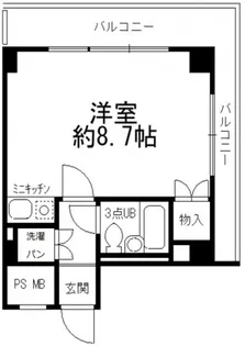 伊勢佐木町セントラルヒルズ【4階】の間取り