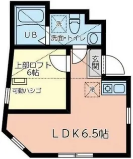 ユナイト日ノ出 メイプルストリート【201号室】の間取り