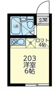 ユナイト西横浜タワー・ビュー【2階】の間取り