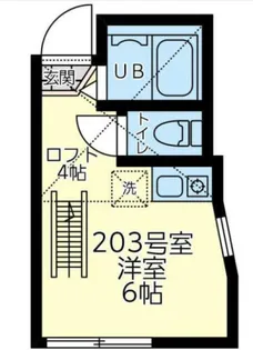 ユナイト田浦フローリアン【203号室】の間取り