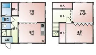 神奈川県横須賀市阿部倉【一戸建】の間取り