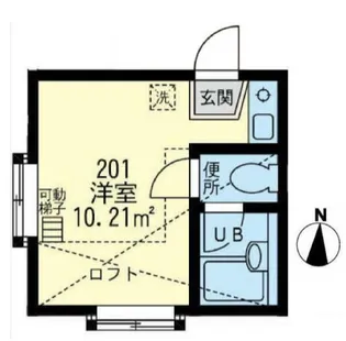 ユナイト上大岡エリーナ【203号室】の間取り