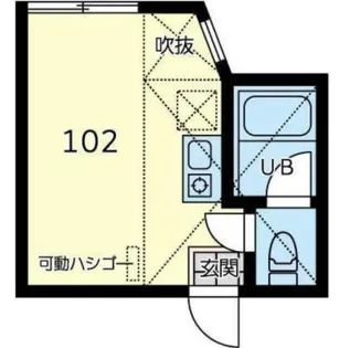 ユナイト根岸アンドレッティー【1階】の間取り