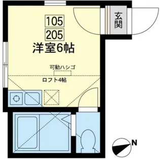 ユナイト衣笠フォルカオの杜【1階】の間取り