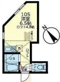 ユナイト田浦ブレストン【1階】の間取り