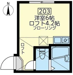 1Rの間取り画像