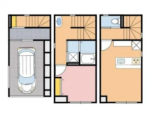 神奈川県横浜市南区中村町2丁目【一戸建】の間取り