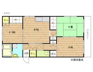 ミハスマンション【301号室】の間取り