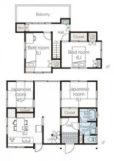 神奈川県横須賀市公郷町6丁目【一戸建】の間取り