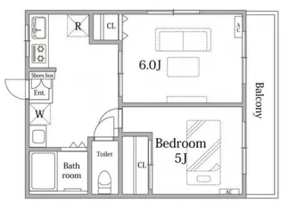 コーポオリンピアⅡ【102号室】の間取り