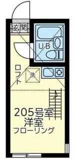 ユナイト片倉町バージニアの杜【2階】の間取り