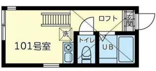 ユナイト和田町ラファイエット【101号室】の間取り