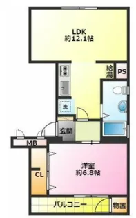 親和マンション【4階】の間取り