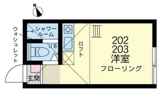 ユナイト天王町アニーレ【202号室】の間取り