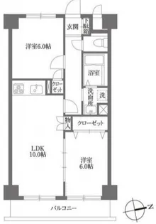 KDXレジデンス鶴見【208号室】の間取り