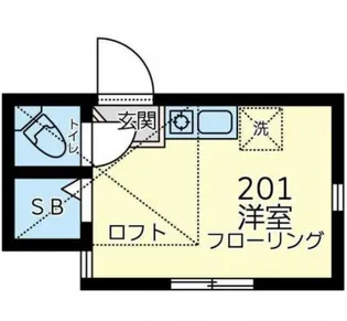 ユナイト江川ガルーダの杜【102号室】の間取り
