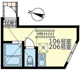 ユナイト安針ポルトスの杜【2階】の間取り