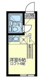 ユナイト浅田ジェシカ・ウォルター【1階】の間取り