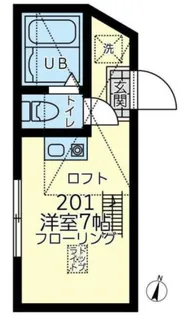 ユナイト南太田トロントの杜【2階】の間取り