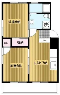 ニュー富岡ドミール【102号室】の間取り