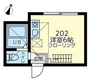 ユナイトステージモーリスの杜【202号室】の間取り