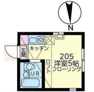 ブルーノート・キャンパス【105号室】の間取り
