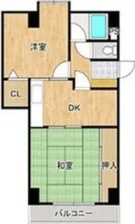 サンコート中之島【2階】の間取り