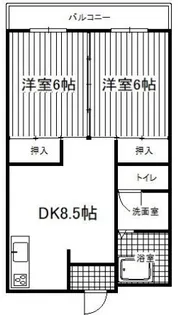 グリーンヒル舞子B【3階】の間取り