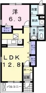 ラッフィナート・カーサ壱番館【1階】の間取り