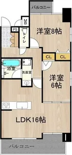 サムティグランツ神戸【9階】の間取り