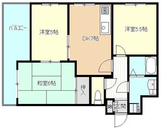 ヒルサイドテラス垂水【3階】の間取り