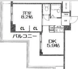 ブルームライフ兵庫【10階】の間取り