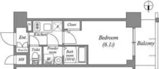 エスリード神戸ラ・コスタ【9階】の間取り