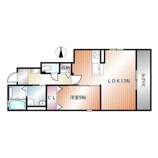 ハイム カルフール【1階】の間取り
