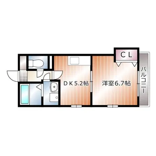 ローズコート【3階】の間取り