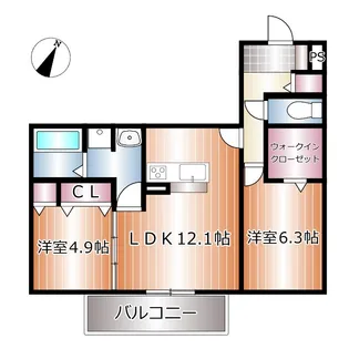 サンパティーク東町【3階】の間取り