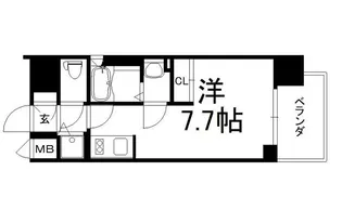 アスヴェル兵庫駅前【10階】の間取り