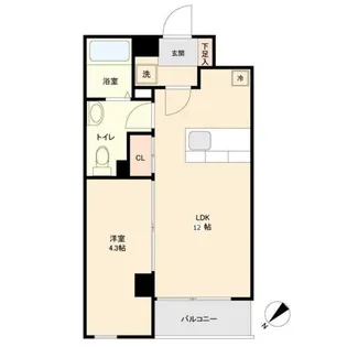 JMFレジデンス新横浜【6階】の間取り