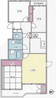 T’s garden横浜反町【4階】の間取り