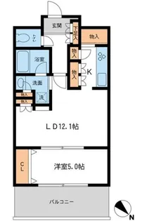メトロタワー山下町【13階】の間取り