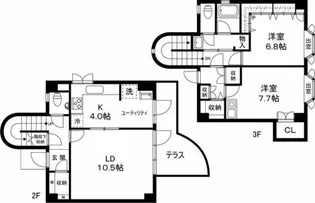 ポイントリューズ【2階】の間取り